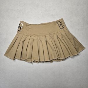 Madden Girl Tan Pleated Skort